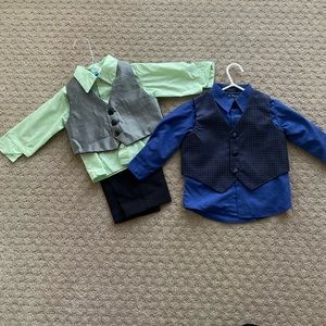 12 month dress pant, shirt, and vests